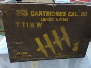 Ammunition WW Era Wood Box 16 x 13 ...