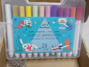lot 27 image: Acrylic Marker Pens and Art Supplie...