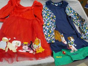 lot 34 image: 2 Mini Taylor Dresses size 5-6 year...