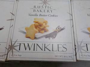 lot 63 image: 3 boxes Rustic Bakery 20 oz Vanilla...