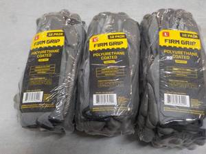 lot 82 image: 36 pair size Large Firm Grip Polyur...