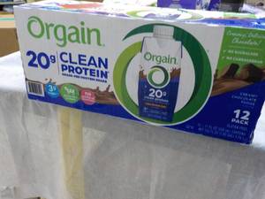lot 114 image: Orgain 12 pack Protein Shakes...