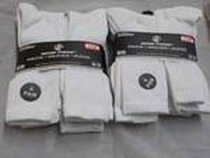 lot 77 image: 12 pair of Wear Proof White Athleti...