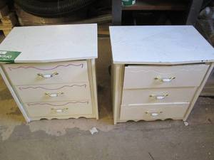 lot 254 image: Pair of night stands...