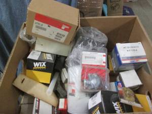 lot 264 image: Box of small automotive parts and f...