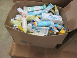 lot 268 image: Large box of assorted skin and sun ...