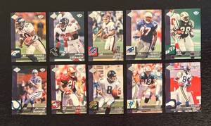 lot 296R image: B - Collectors Edge Advantage - 1999 NFL 10-Card Preview Set