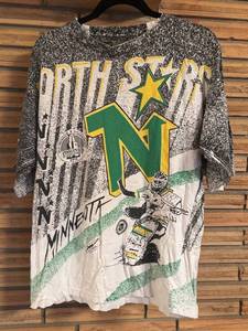 lot 321R image: B - Vintage Minnesota North Stars Graphic T-Shirt - 1991 Stanley Cup Championship