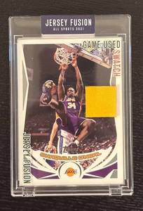 lot 330R image: B - Sportscards Jersey Fusion All Sports 2021 Edition Shaquille ONeal Game-Used Jersey Swatch Card