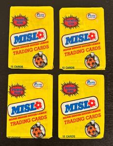 lot 335R image: B - Four New Packs of Pacific MISL Premier Issue Major Indoor Soccer League Trading Cards