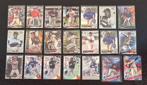 lot 354R image: B - Bowman Chrome Baseball Card Lot - 2017 RC Prospects & Platinum Inserts (20 Cards)