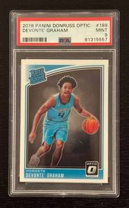 lot 356R image: B - Devonte Graham 2018 Panini Donruss Optic Rated Rookie #189 PSA 9 Mint