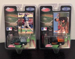 lot 357R image: B - Fleer Tradition MLB Team Collectible Vehicle & Trading Card Sets - Griffey Jr. & Ripken Jr.
