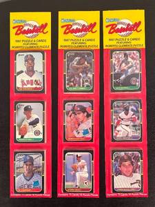 lot 368R image: B - Donruss Baseball 1987 Puzzle & Cards - Lot of 3 Sets