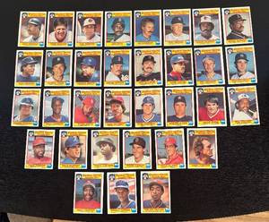 lot 370R image: B - Topps Baseball Cards Promo Set - Quaker Chewy Granola Bars (Vintage 1980s)