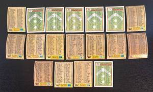 lot 446R image: B - Topps Baseball Checklists