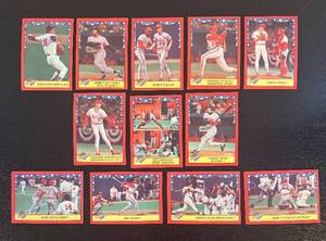 lot 453R image: B - Fleer World Series Baseball Cards - Lot of 12