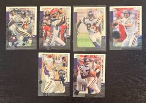 lot 470R image: LC - Minnesota Vikings Football Cards Lot - Featuring Moss, Smith, Reed, Johnson, Cunningham, Carter and More