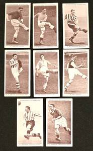 Vintage Churchman's Cigarettes Association Footballers - 9 Vintage Card Lot