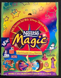 lot 320K image: BR1 - Nestl Magic Milk Chocolate Ball 12-Pack - Disney Characters Inside
