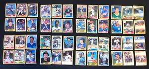 lot 385K image: BR1 - Topps Baseball Cards - 48 Cards Lot - Vintage 1980s Trading Card Collection