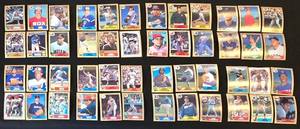 lot 391K image: BR1 - Topps Baseball Cards Lot - 48 Cards, Vintage 1980s-1990s