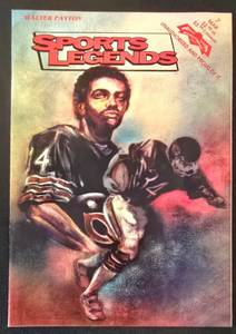 lot 392K image: BR1 - Sports Legends Walter Payton Unauthorized Comic Magazine & Baseball Superstars Paper Cinema Bundle