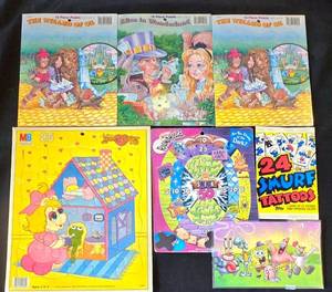 lot 402K image: BR1 - Muppet Babies Puzzle (Yellow House) - Wizard of Oz Puzzle (2-Pack) - Alice in Wonderland Puzzle
