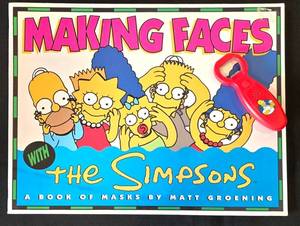 lot 403K image: BR1 - Matt Groenings Making Faces - The Simpsons Book of Masks  Homer Bottle Opener