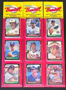 lot 409K image: BR1 - Donruss 1987 Baseball Puzzle & Cards - 3 Sets