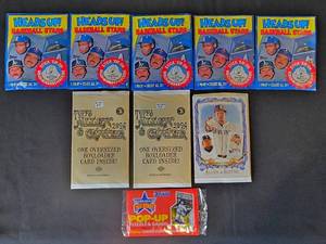 lot 411K image: BR1 - Topps Heads Up Baseball Stars Pin-Ups wSuction Cups (Lot of 5)  3 Boxloaders  Donruss Pop-Up Puzzle