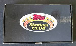 lot 414K image: BR1 - Topps Stadium Club Charter Member Box Set - Limited Edition Cards & Nolan Ryan Medallion