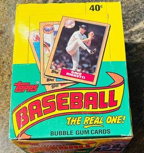 lot 41C image: B - Topps Baseball The Real One Bubble Gum Cards 1987 36-Ct Box