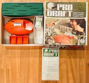 lot 43C image: B - Vintage Pro Draft Parker Brothers Team Building Football Board Game