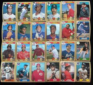 lot 46C image: B - 1987 Topps Baseball Card Collection Including All-Star Players