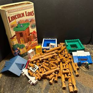 lot 47C image: B - Lincoln Logs Frontier Explorer Construction Set with Additional Pieces