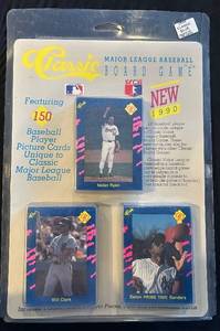 lot 55C image: B - 1990 Classic Major League Baseball Board Game Sealed with Nolan Ryan, Will Clark, Deion Sanders Cards