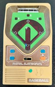 lot 187C image: B - Vintage Mattel Electronics Handheld Baseball Game
