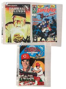lot 196C image: B - Set of 3 Vintage Sports Comic Books Including Baseball Legends and NFL SuperPro