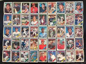 lot 197C image: B - Collection of 36 1988 Topps Baseball All-Star Rookie Cards
