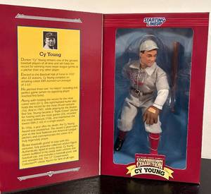 lot 263C image: HC - Starting Lineup Cooperstown Collection Cy Young Figure in Box