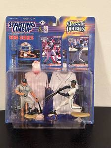 lot 272C image: HC - 1998 Starting Lineup Classic Doubles Ken Griffey Jr. and Alex Rodriguez Sealed Figures