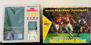 lot 527C image: HC - Cadaco Pro Football VCR Game & Foto-Electric Hall of Fame Game