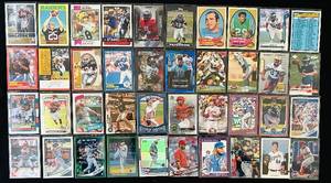 lot 528C image: HC - Baseball & Football Trading Cards Lot - Vintage Collection