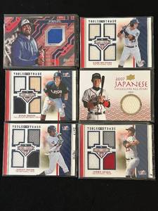 lot 534C image: HC - Topps Tools of the Trade Stars & Stripes Baseball Cards - 6-Card Lot (Game-Used Patches)