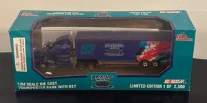 lot 24R image: B - Racing Champions 164 Scale Diecast Brickyard 400 Transporter Bank Limited Edition
