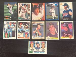 lot 26R image: B - Collection of Minnesota Twins Kent Hrbek Baseball Cards including 1982 Topps RC