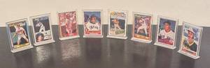 lot 34R image: B - Set of 8 Miniature Baseball Star Sports Cards