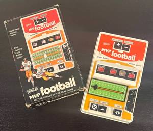 lot 38R image: B - Vintage Galoob MVP Handheld Electronic Football Game