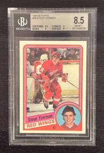 lot 40R image: B - 1984-85 Topps Steve Yzerman Hockey Card #49 BGS 8.5